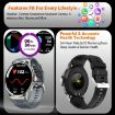 V69 1.85" Color Screen Smart Watch - Bluetooth Call/Heart Rate/Blood Pressure/Oxygen - Silver - 6