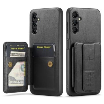 Samsung Galaxy A14 5G Leather Card Holder Phone Case (Black) - 1