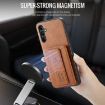 Samsung Galaxy A14 5G Leather Card Holder Phone Case (Brown) - 4