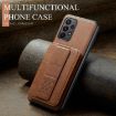 Samsung Galaxy A33 5G Leather Card Holder Phone Case (Brown) - 2