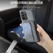 Samsung Galaxy A52 Leather Card Holder Phone Case - Grey - 4