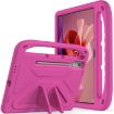Lenovo Tab P12 12.7 Handle Portable EVA Shockproof Tablet Case - Rose Red - 1