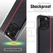 LC.IMEEKE Carbon Fiber Phone Case for iPhone 7/8/SE - Black - 8