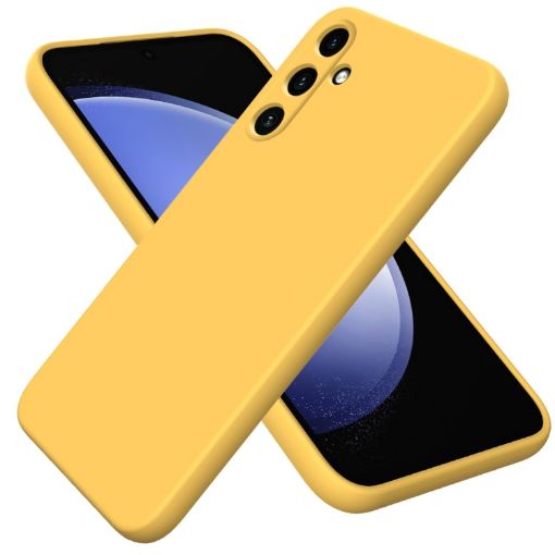 Samsung Galaxy A15 Liquid Silicone Phone Case - Yellow - 1