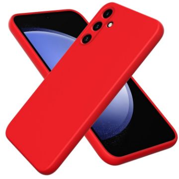 Samsung Galaxy A55 5G Red Liquid Silicone Phone Case - 1