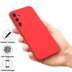 Samsung Galaxy A55 5G Red Liquid Silicone Phone Case - 3