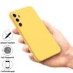 Samsung Galaxy A35 5G Yellow Silicone Shockproof Phone Case - 3
