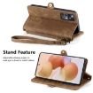 Xiaomi Poco X3 NFC Geometric Zipper Wallet Leather Phone Case - 4