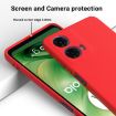 Red Silicone Shockproof Phone Case for Motorola Moto G04/G24 - 3