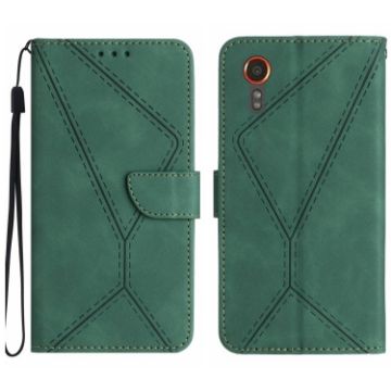 Samsung Galaxy Xcover 7 5G Green Leather Phone Case - 1
