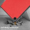 Samsung Galaxy Tab A9 Plus 3-folding Leather Smart Tablet Case - Red - 8