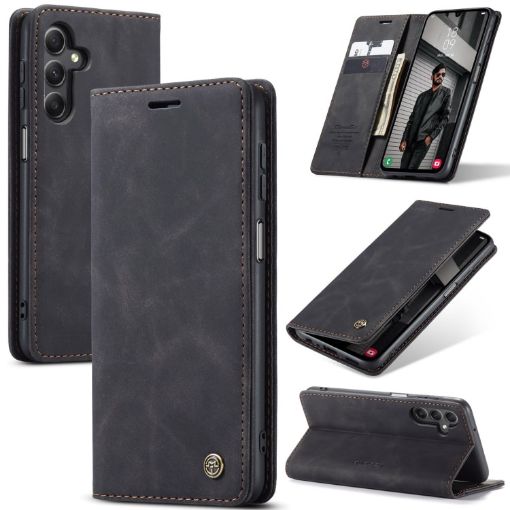 Samsung Galaxy A15 5G CaseMe 013 Leather Phone Case (Black) - 1