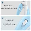 Pet Nail Clipper Dogs And Cats LED Fingernail Trimmers (Light Coffee) - 8