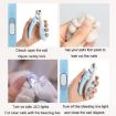Pet Nail Clipper Dogs And Cats LED Fingernail Trimmers (Light Blue) - 9