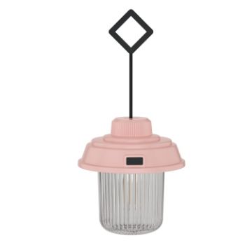 Outdoor LED Camping Light Canopy Hanging Lamp Portable Pink - 1
