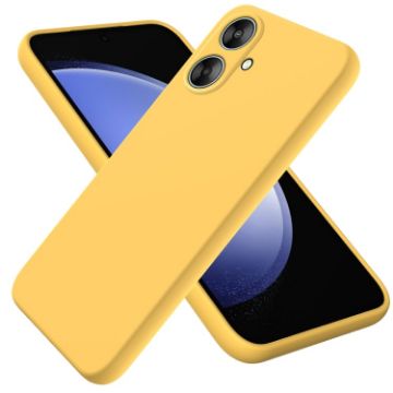 Yellow Silicone Phone Case for Xiaomi Poco M6 5G/Redmi 13C 5G - 1