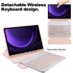 Samsung Galaxy Tab S9 FE 360 Rotation Leather Case with Keyboard - 6