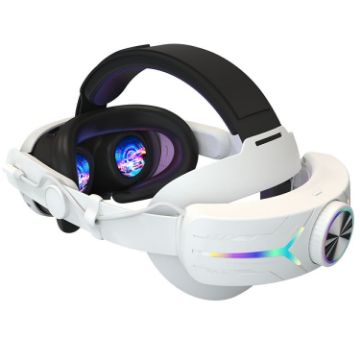 Meta Quest 3 USB Rechargeable RGB Lighting Headset (White) - 1