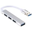 Silver Aluminum Alloy USB 3.0 Hub Adapter - A-809 - 2