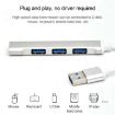 Silver Aluminum Alloy USB 3.0 Hub Adapter - A-809 - 6