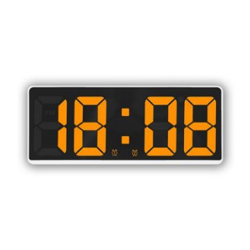 LED Bedside Alarm Clock Battery Plug-In Dual-Purpose Clock - 1