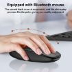For Honor Magic V2 GKK Bluetooth Keyboard + Mouse + Pen + Holder (Black) - 5