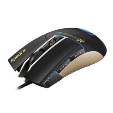 Apedra iMICE A5 Gaming Mouse LED 4 Color Breathing Light 3200 DPI (Black) - 1
