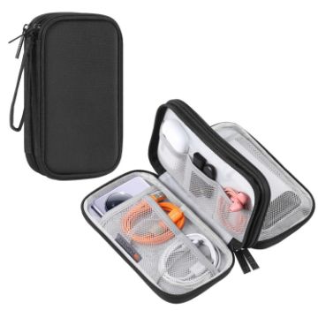 HAWEEL Electronic Organizer Double Layers Storage Bag - Black - 1