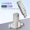 Lenovo Thinkplus MU232 USB 3.2 + USB-C Dual Head Flash Drive 256GB - 4
