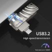 Lenovo Thinkplus MU232 USB 3.2 + USB-C Dual Head Flash Drive 256GB - 7