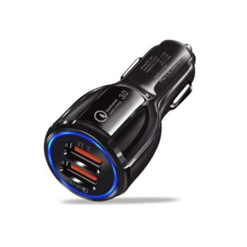 Picture of Qc3.0 Dual USB 6A Vehicle Fast Charger/Mobile Phone Tablet Fast Charging (Black)