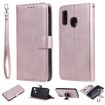 Galaxy A40 Rose Gold Flip Case with Holder & Card Slots & Wallet - 1