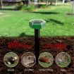 Hexagonal Solar Ultrasonic Mole Repeller - Outdoor Animal Repeller - 5