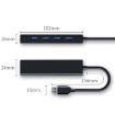 USB 2.0 Ports HUB Converter - 4 Ports, 15cm Cable Length - 3
