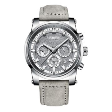 Ochstin 5111B Business Waterproof Quartz Watch Silver Grey - 1