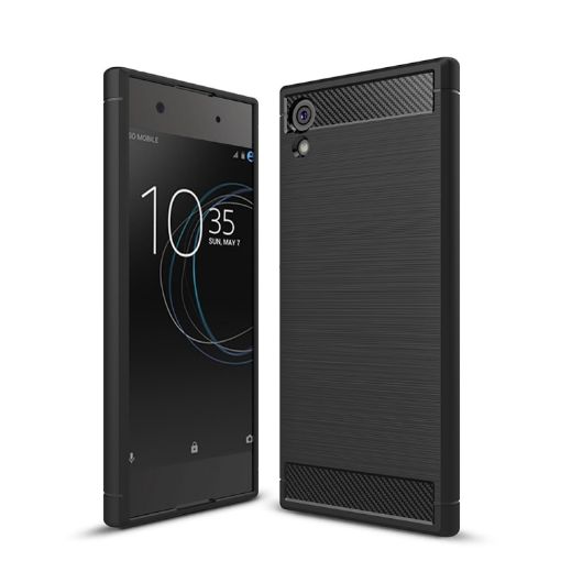 Sony Xperia XA1 Carbon Fiber Shockproof TPU Rugged Armor Case - 1