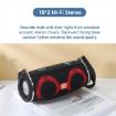 Picture of T&G TG642 RGB Light Waterproof Portable Bluetooth Speaker Support FM/TF Card (Red)