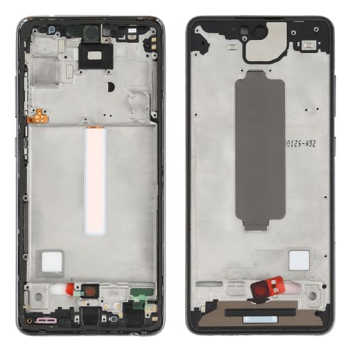 Samsung Galaxy A52 Middle Frame Bezel Plate - Black - 1