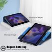 Samsung Galaxy Tab A8 2022 SM-X200 Leather Tablet Case - Dark Blue - 6