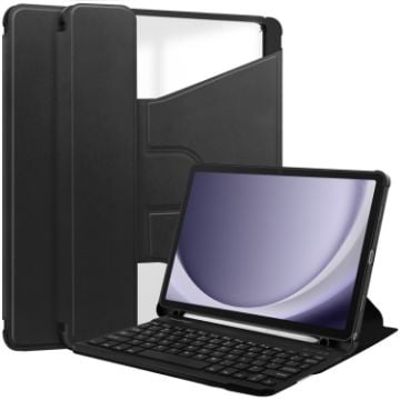 Samsung Galaxy Tab A9+ Leather Case with Keyboard - 1