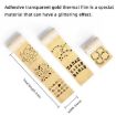 Phomemo M02 Thermal Label Paper 3 Rolls - 50mm - Black Letter on Gold Powder Background - 2