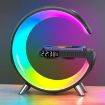 Smart Bluetooth Speaker with Wireless Charger & Alarm Clock - Black - 1