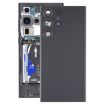 Samsung Galaxy S23 Ultra SM-S918 Glass Battery Back Cover with Camera Lens Cover - Black - 1