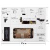 Magnetic Project Mat for iPhone/Samsung Repair Tools - 30cmx25cm - 3