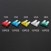 50 PCS Blade Fuses Set for Car Vehicle - 10A/15A/20A/25A/30A - 3