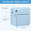 C17 Bluetooth Pocket Mini Label Printer Inkless Thermal Printer - 5