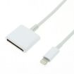8 Pin Male to 30 Pin Female Sync Data Cable Adapter - 14cm White - 2