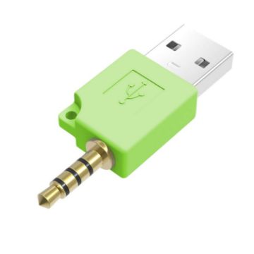 iPod Shuffle USB Data Dock Charger Adapter - Green - 1