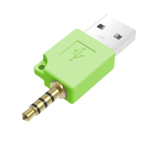 iPod Shuffle USB Data Dock Charger Adapter - Green - 1