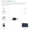 iPod Shuffle USB Data Dock Charger Adapter - 4.6cm White - 5